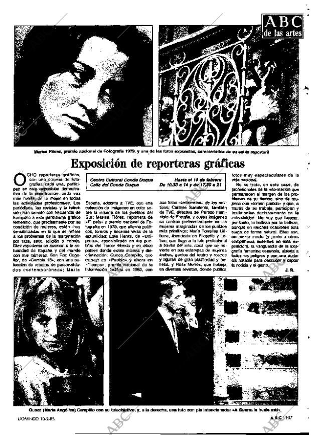 ABC MADRID 10-02-1985 página 107