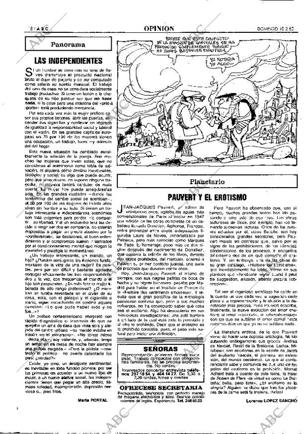ABC MADRID 10-02-1985 página 18
