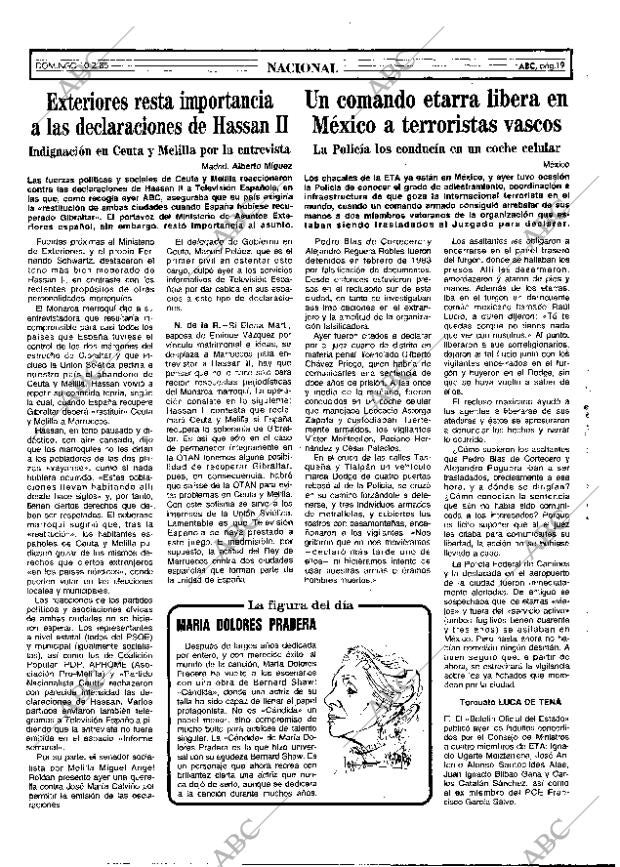 ABC MADRID 10-02-1985 página 19