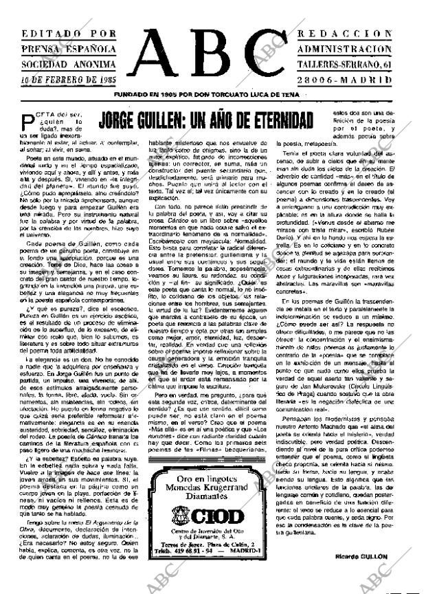 ABC MADRID 10-02-1985 página 3
