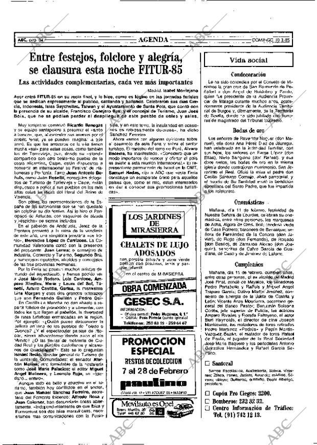 ABC MADRID 10-02-1985 página 34