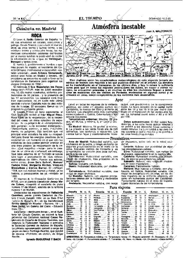 ABC MADRID 10-02-1985 página 38