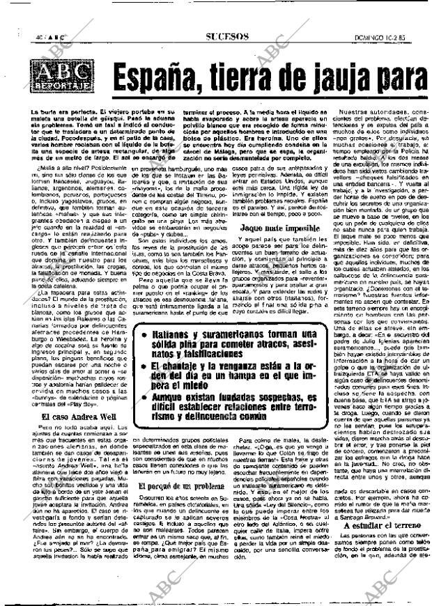 ABC MADRID 10-02-1985 página 40