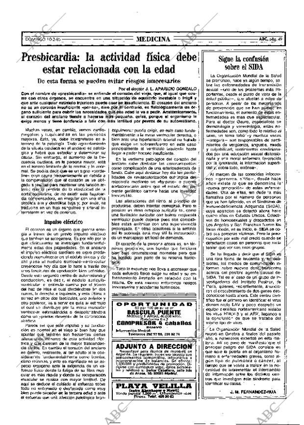 ABC MADRID 10-02-1985 página 49