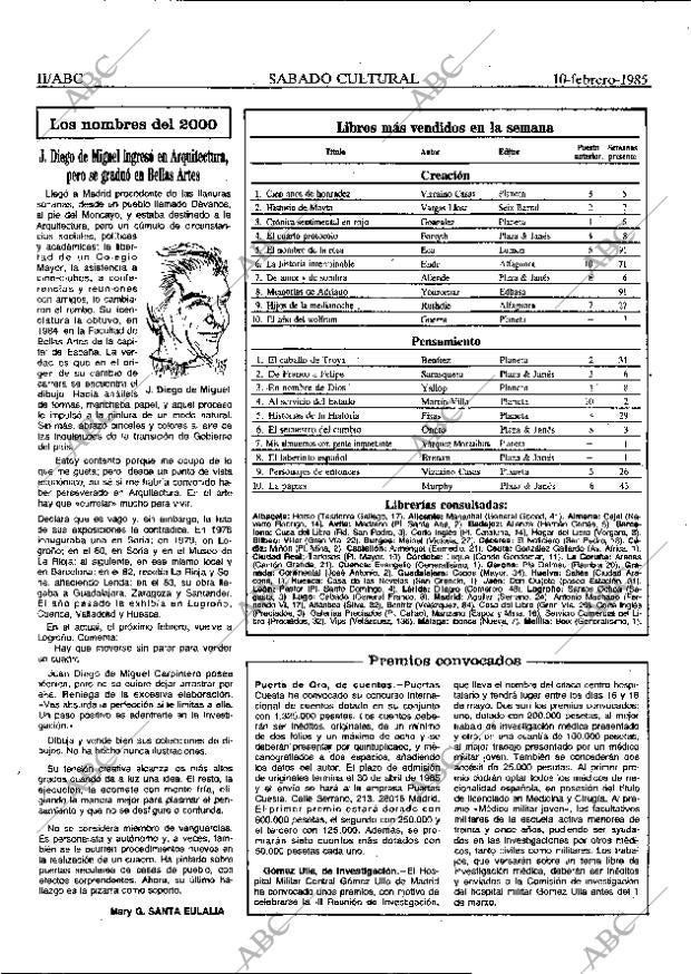 ABC MADRID 10-02-1985 página 52
