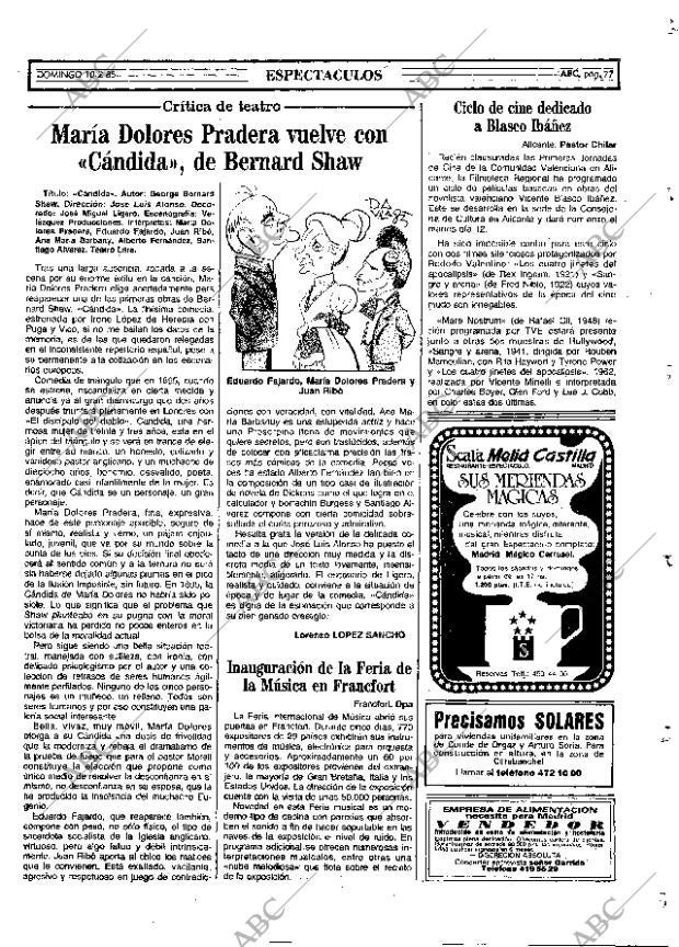 ABC MADRID 10-02-1985 página 77