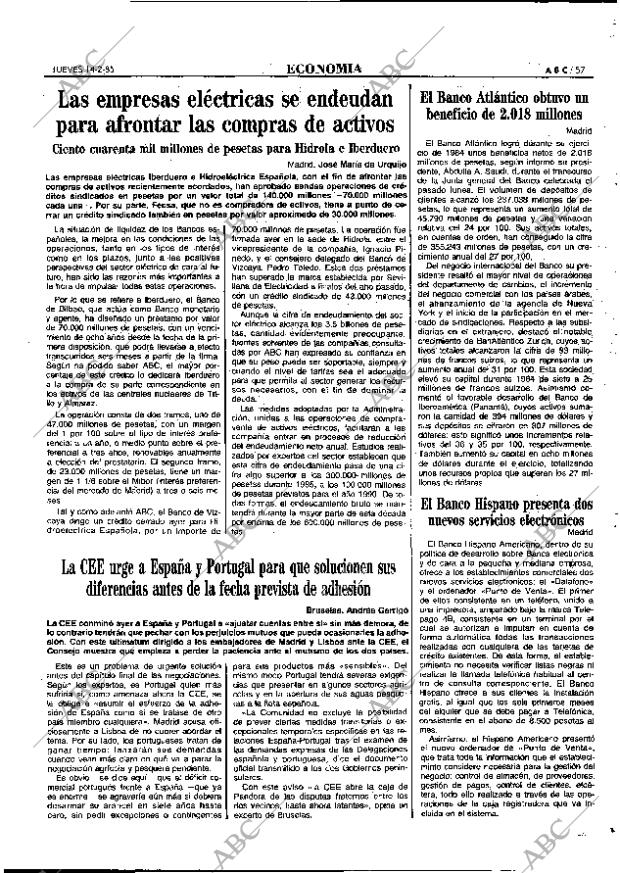 ABC MADRID 14-02-1985 página 28