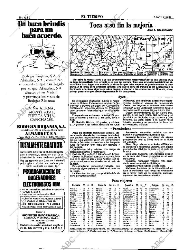 ABC MADRID 14-02-1985 página 47