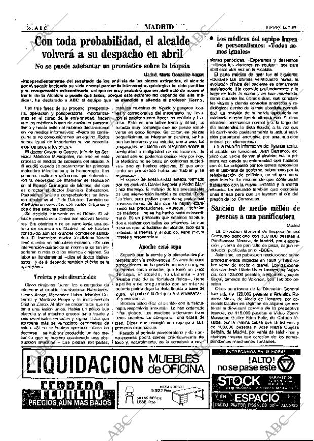 ABC MADRID 14-02-1985 página 49