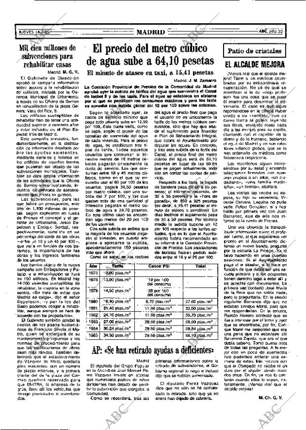 ABC MADRID 14-02-1985 página 50