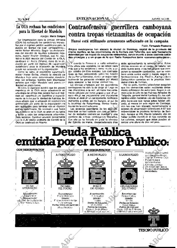 ABC MADRID 14-02-1985 página 53