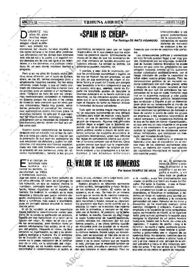 ABC MADRID 14-02-1985 página 57