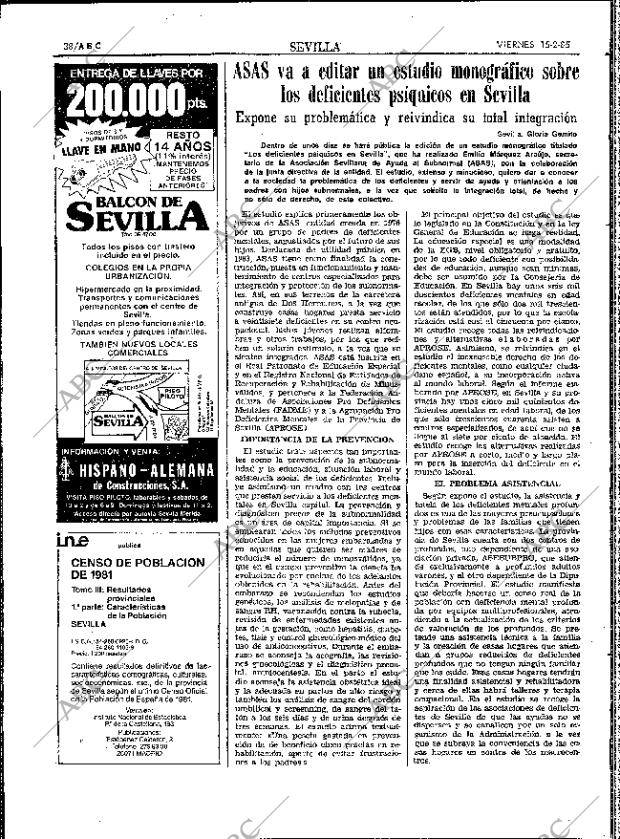 ABC SEVILLA 15-02-1985 página 38