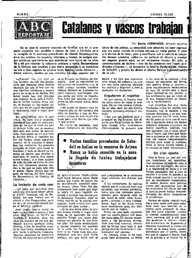 ABC SEVILLA 15-02-1985 página 42