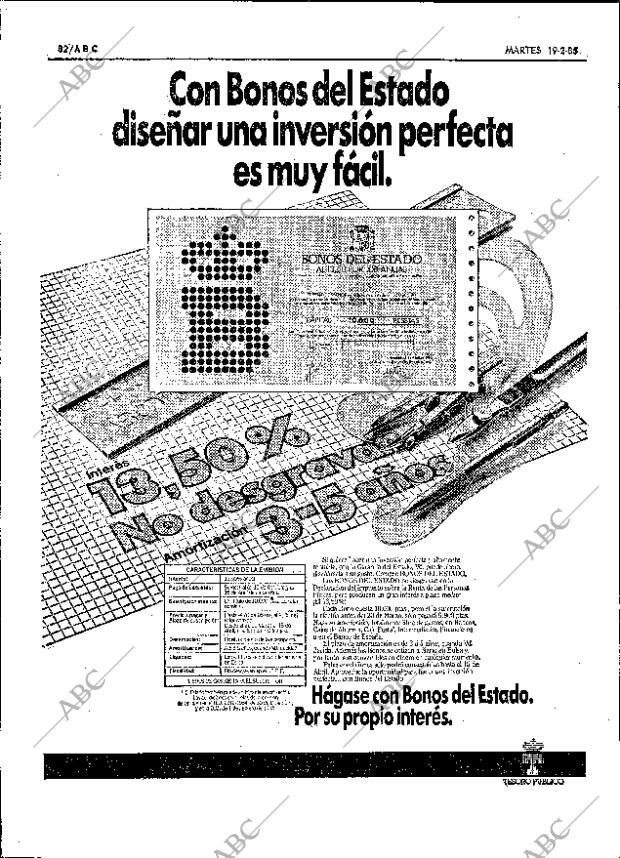 ABC SEVILLA 19-02-1985 página 32