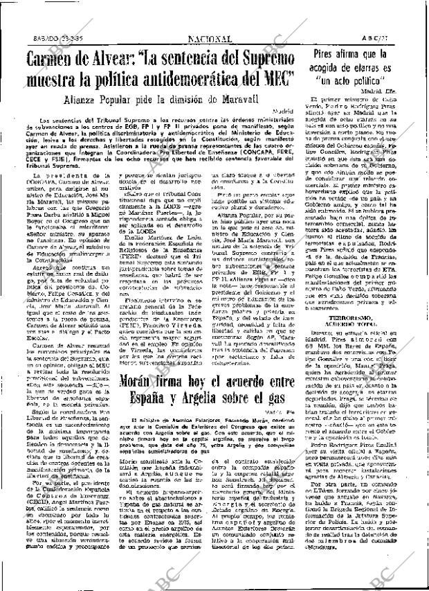 ABC SEVILLA 23-02-1985 página 21