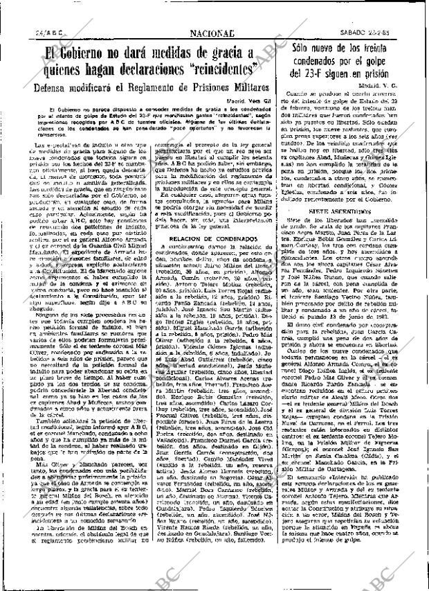 ABC SEVILLA 23-02-1985 página 24
