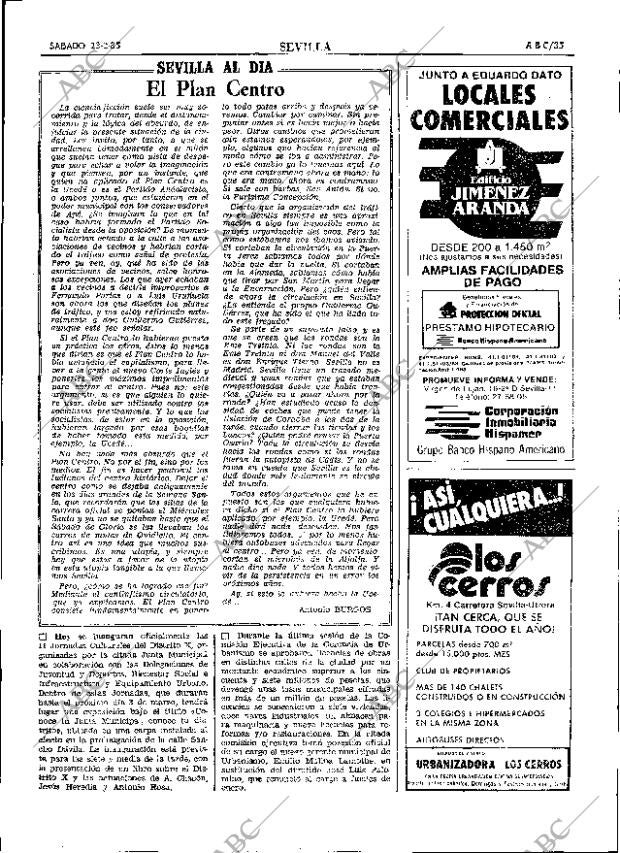 ABC SEVILLA 23-02-1985 página 35