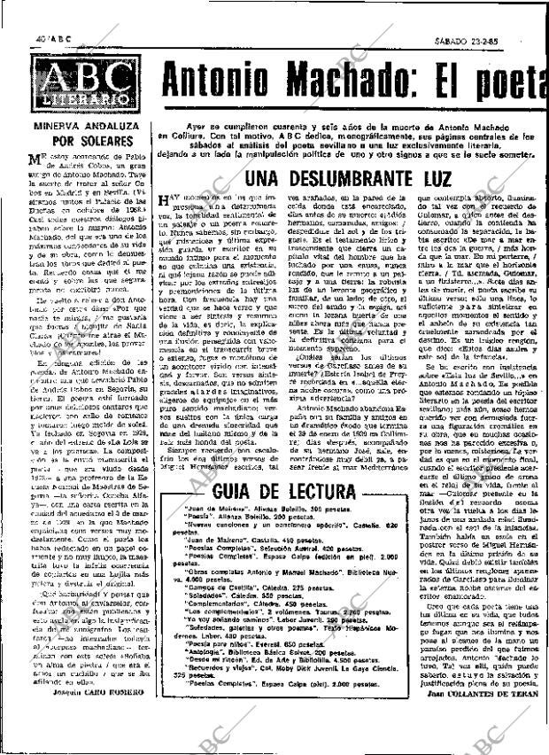 ABC SEVILLA 23-02-1985 página 40