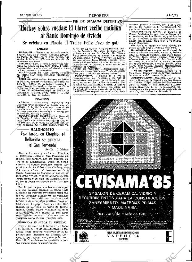 ABC SEVILLA 23-02-1985 página 53