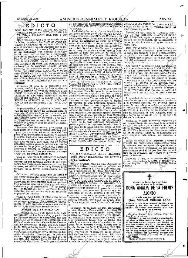 ABC SEVILLA 23-02-1985 página 63