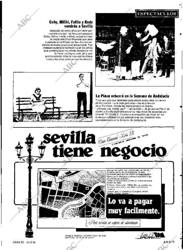 ABC SEVILLA 23-02-1985 página 75