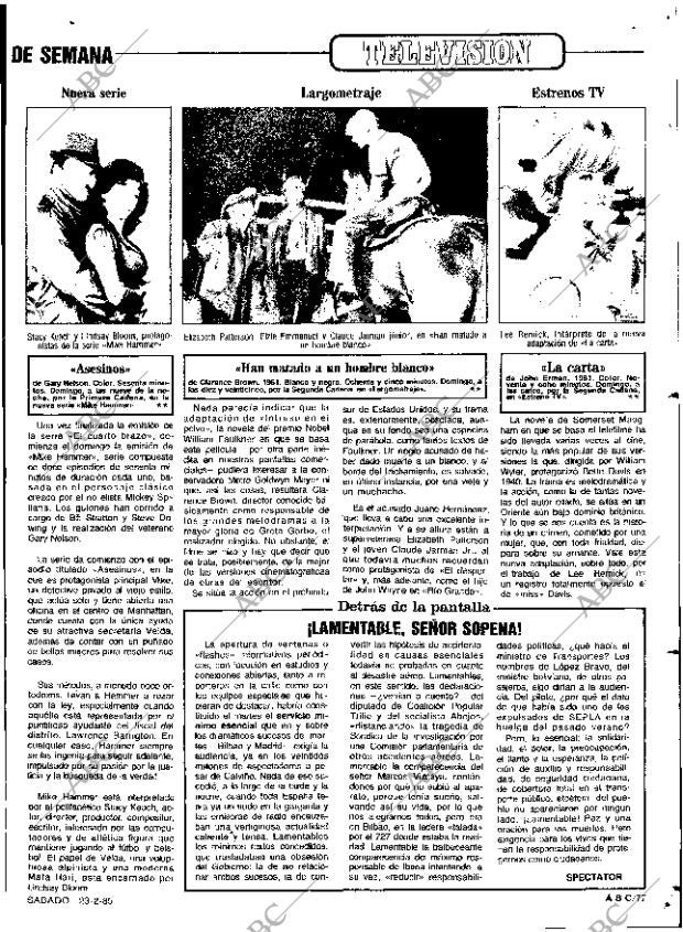 ABC SEVILLA 23-02-1985 página 77