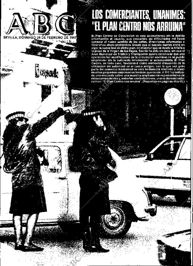 ABC SEVILLA 24-02-1985 página 1