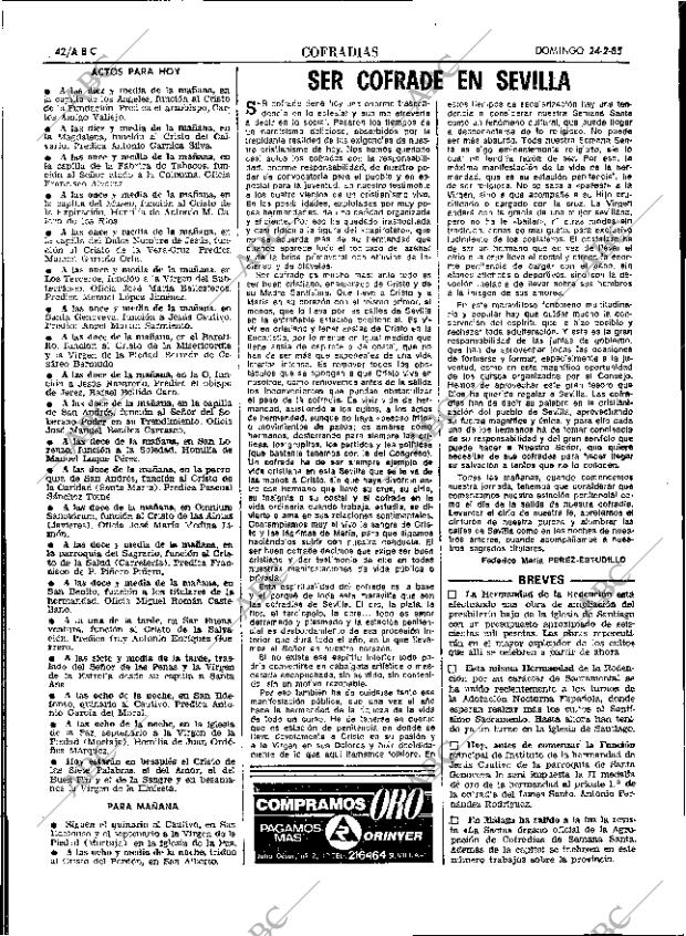ABC SEVILLA 24-02-1985 página 42