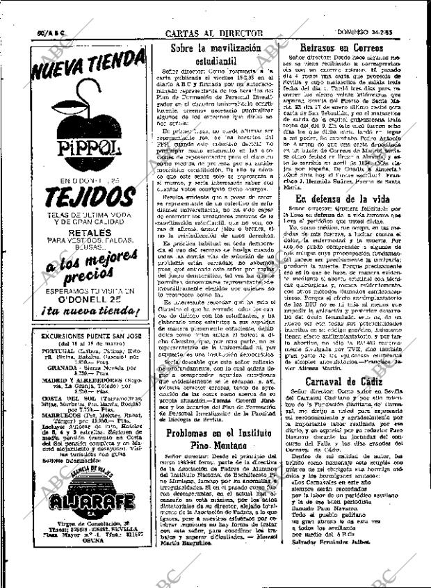 ABC SEVILLA 24-02-1985 página 50