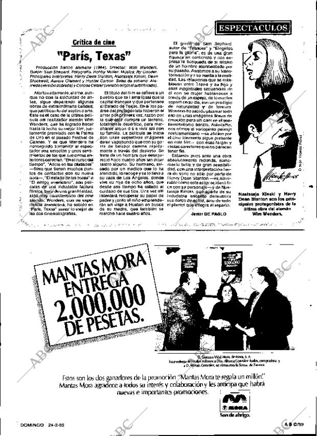 ABC SEVILLA 24-02-1985 página 89