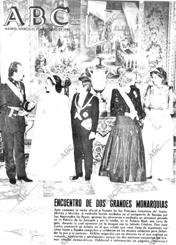 ABC MADRID 27-02-1985 página 1