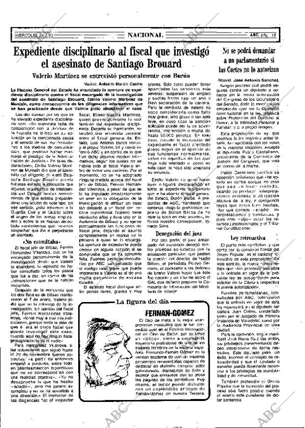 ABC MADRID 27-02-1985 página 19