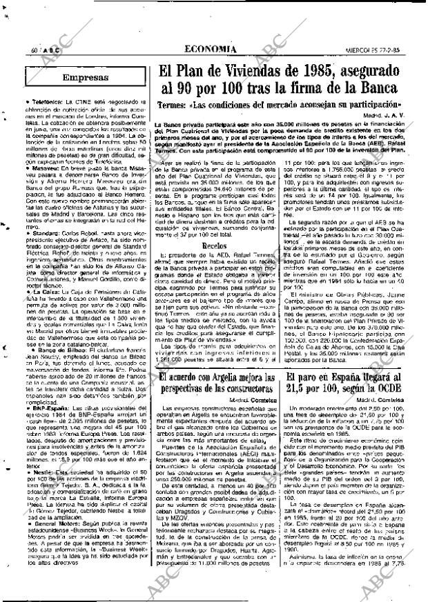 ABC MADRID 27-02-1985 página 60