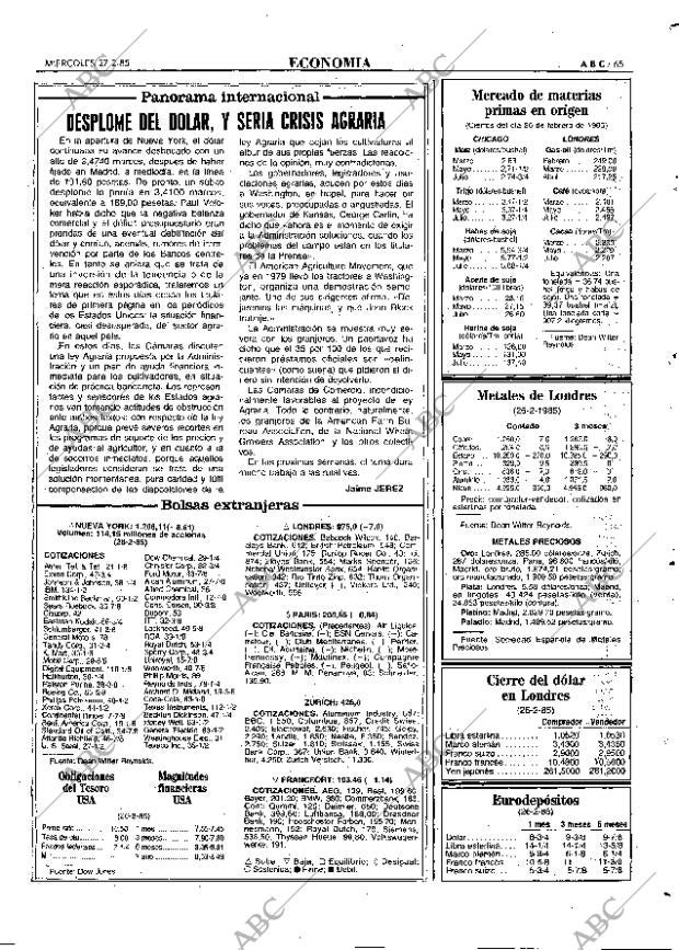 ABC MADRID 27-02-1985 página 65