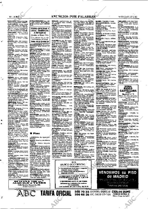 ABC MADRID 27-02-1985 página 84
