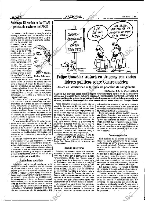 ABC MADRID 01-03-1985 página 22