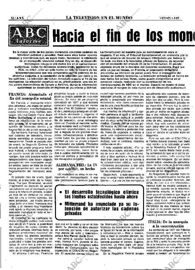 ABC MADRID 01-03-1985 página 52