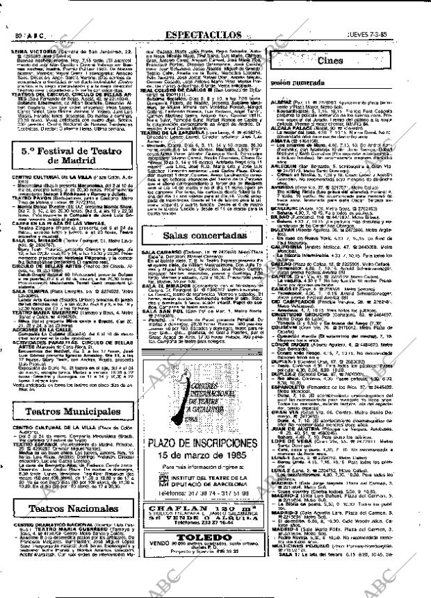 ABC MADRID 07-03-1985 página 80