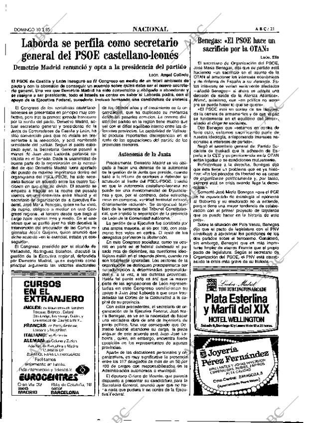 ABC MADRID 10-03-1985 página 21