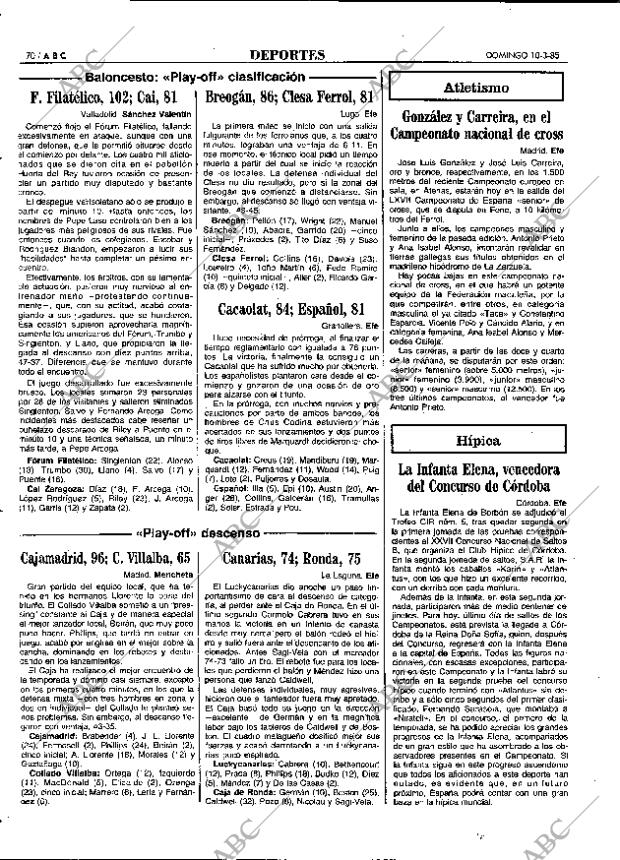 ABC MADRID 10-03-1985 página 70