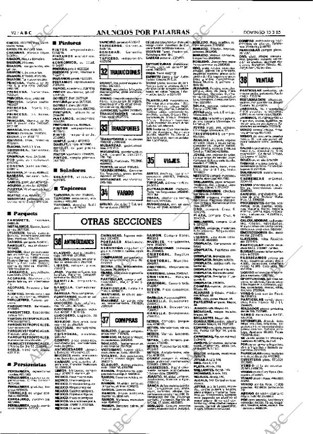 ABC MADRID 10-03-1985 página 92