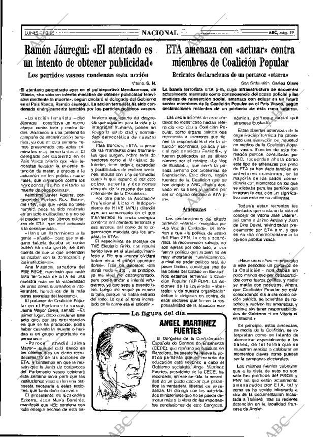 ABC MADRID 11-03-1985 página 19