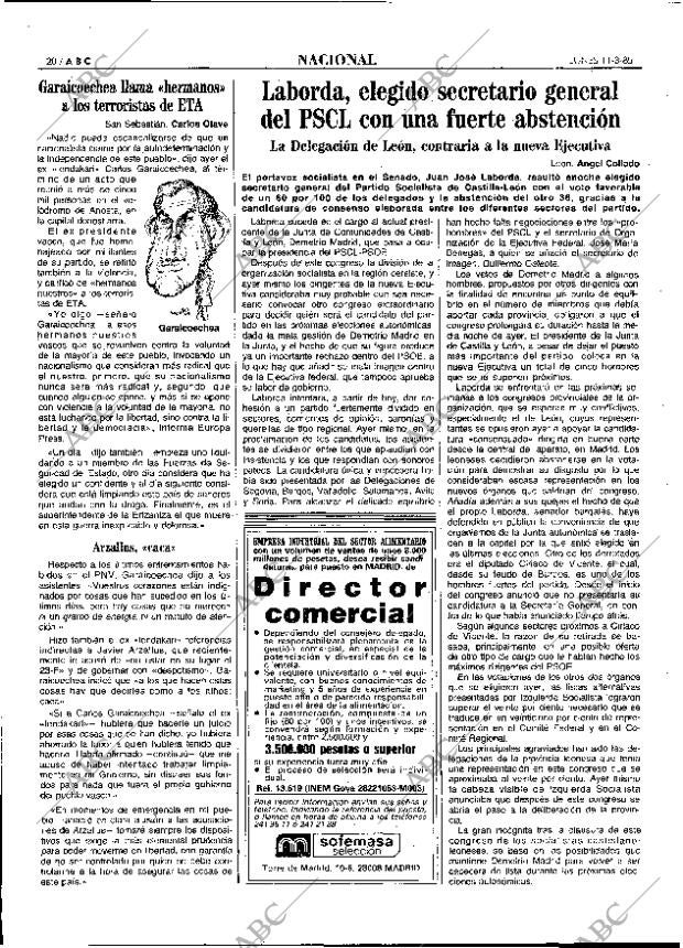 ABC MADRID 11-03-1985 página 20