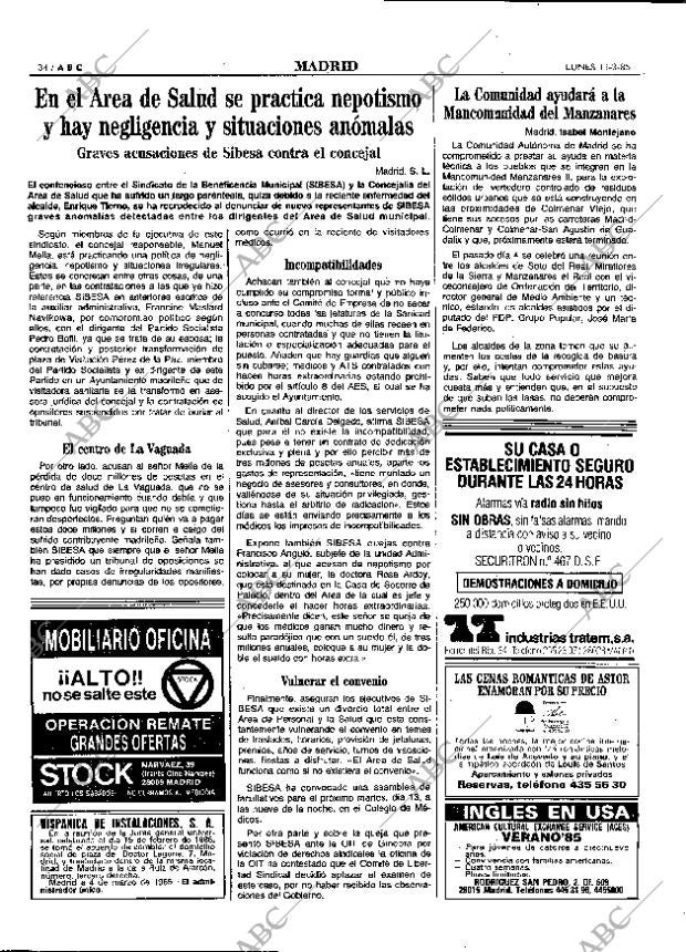 ABC MADRID 11-03-1985 página 34