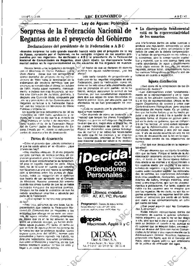 ABC MADRID 11-03-1985 página 41