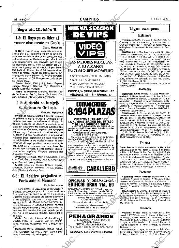 ABC MADRID 11-03-1985 página 58