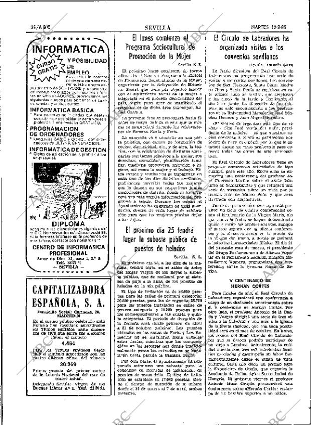 ABC SEVILLA 12-03-1985 página 36