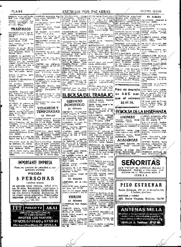 ABC SEVILLA 12-03-1985 página 70