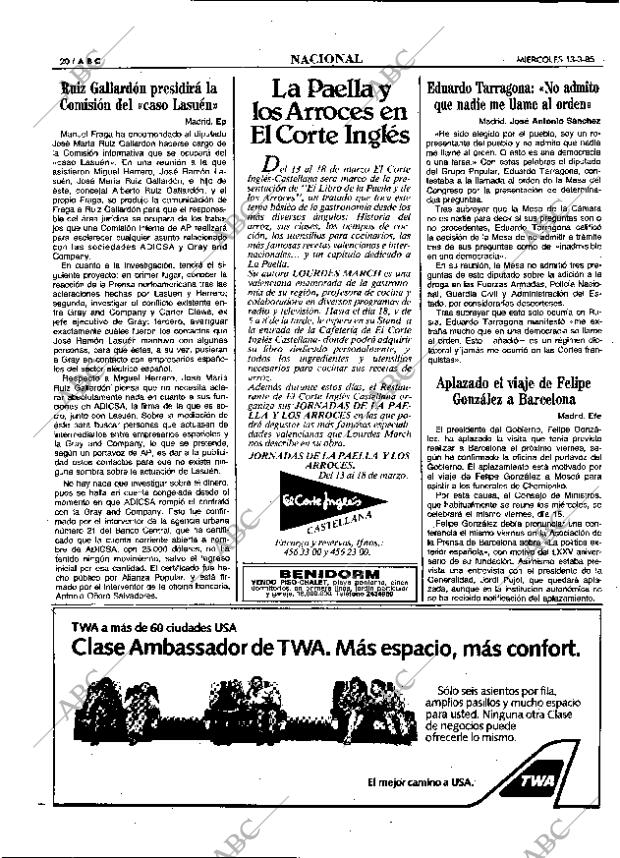 ABC MADRID 13-03-1985 página 20